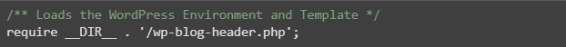 WordPress's index.php file uses file inclusion.