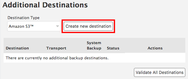 choosing a remote destination