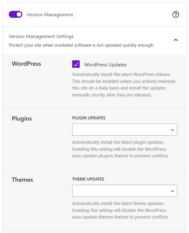 Solid Security�s automatic updates