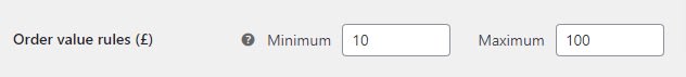 order value rules