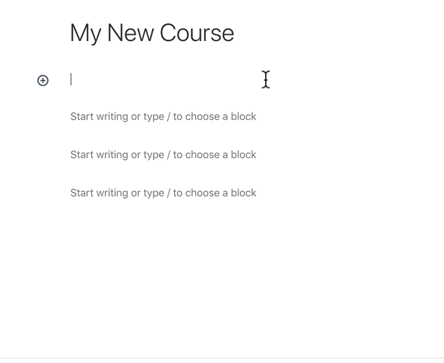 How to insert a LearnDash block