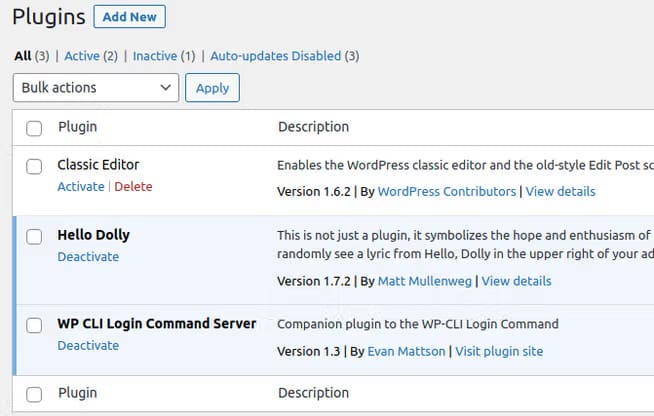 wordpress plugin list