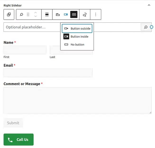 editing a wordpress widget