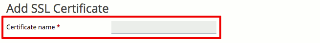 choosing a certificate name