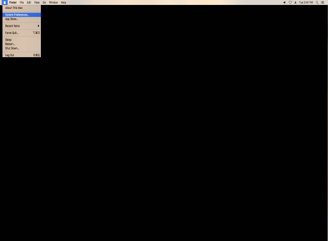 gif showing system preferences