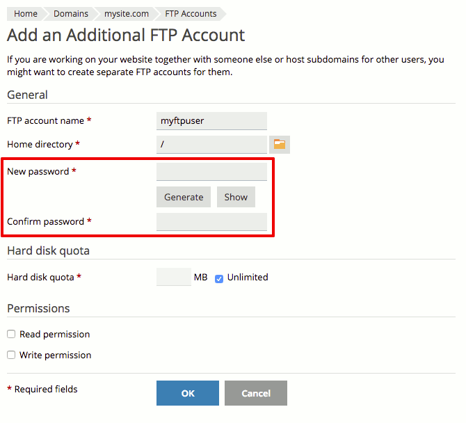choosing a password