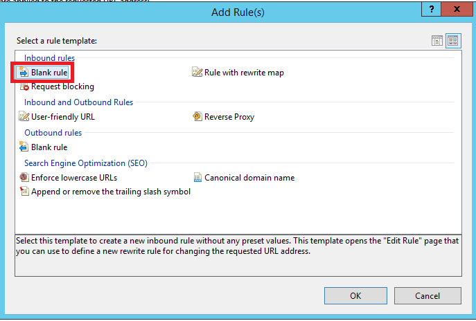 add rule screen
