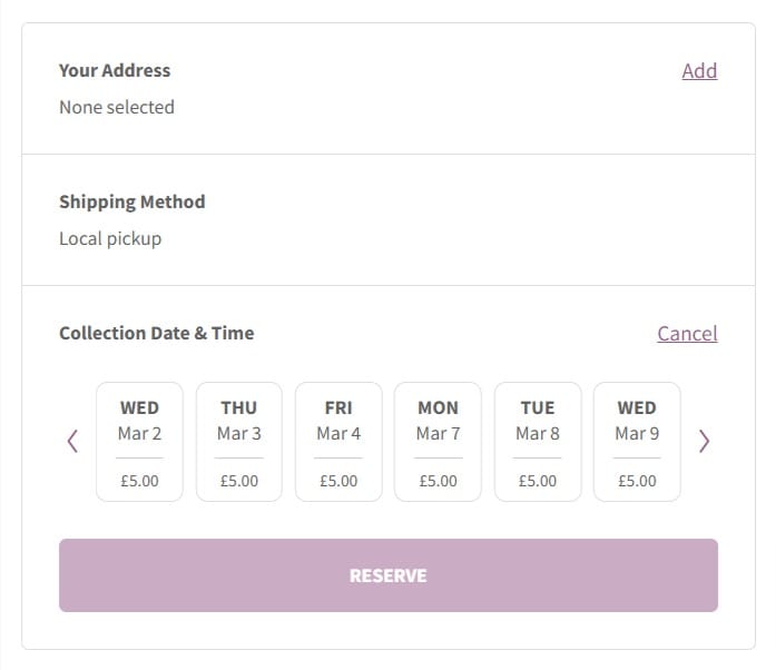 woocommerce reservation calendar