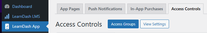 Screenshot of where to Add access group