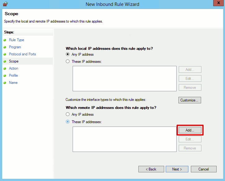 adding specific IPs