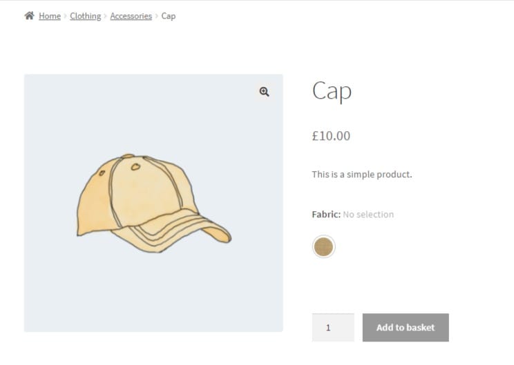 Global attribute swatch woocommerce