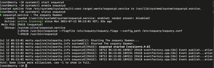osquery-7-osqueryd-status