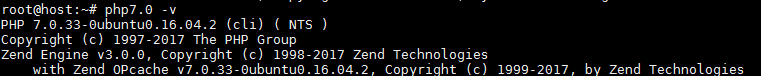 php7.0 -V Output: