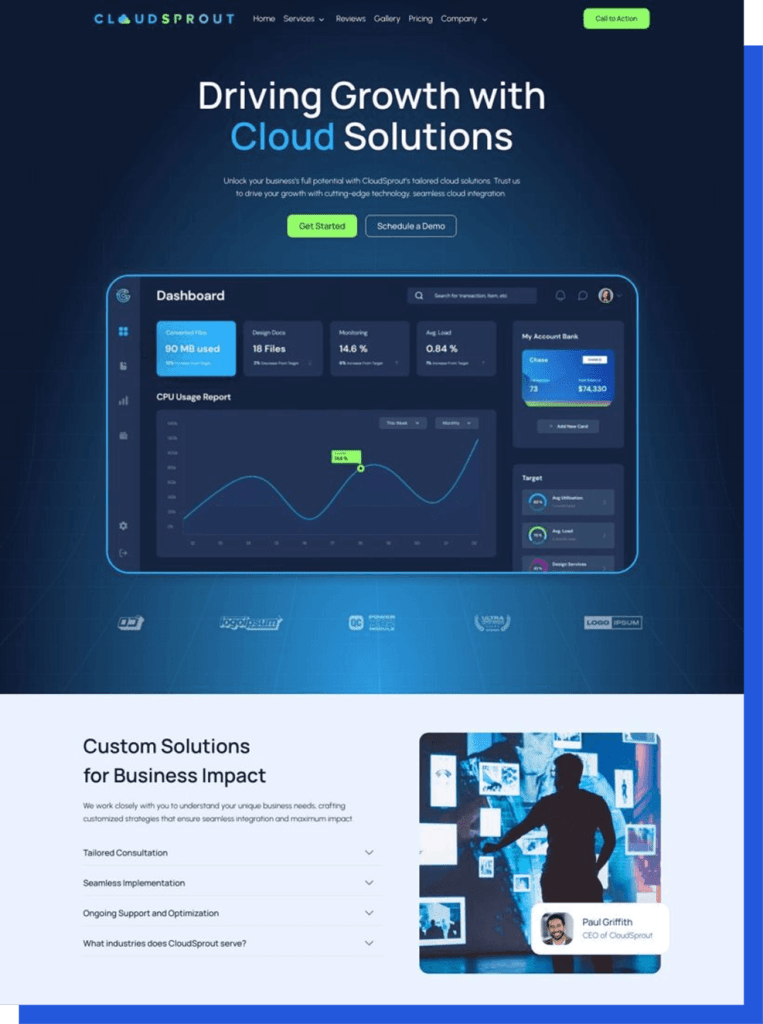 Business website built with Kadence Starter Templates.
