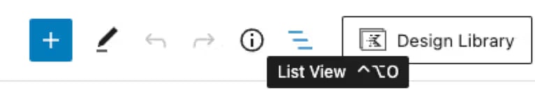 wordpress blocks list view