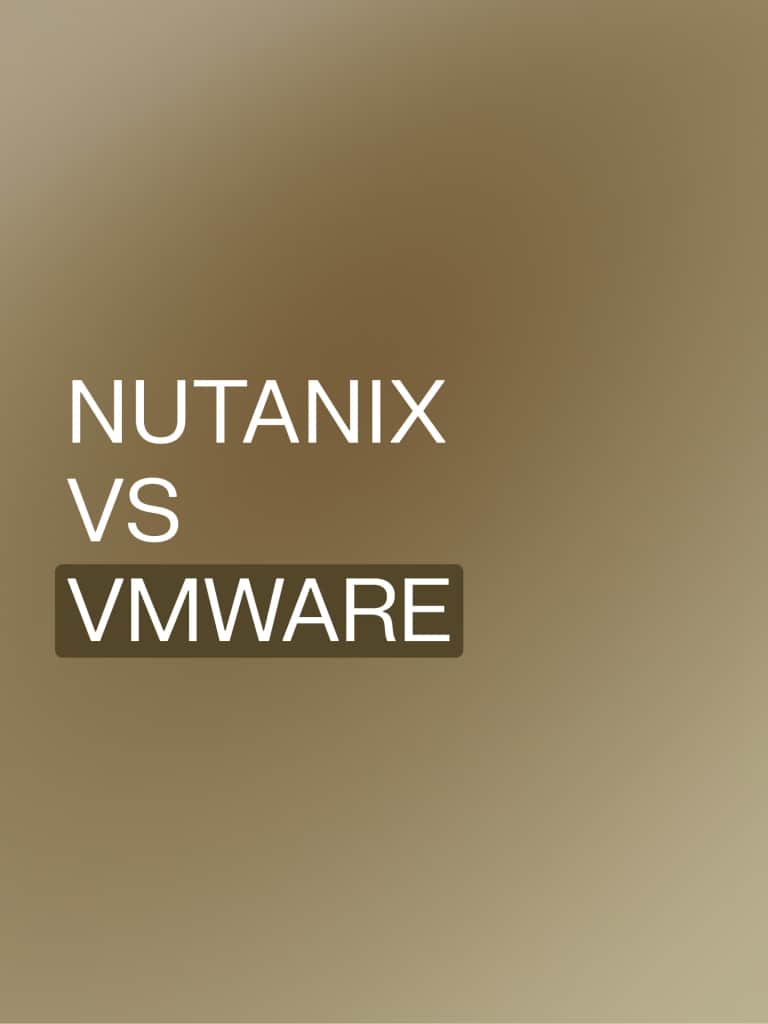 nutanix vs vmware