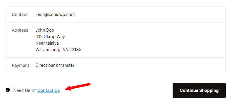 contact us thank you page Flux
