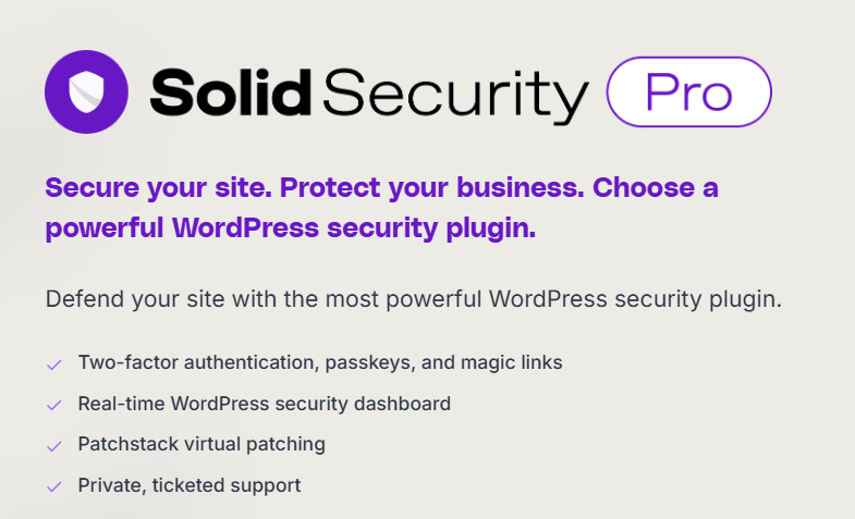 Solid Security homepage
