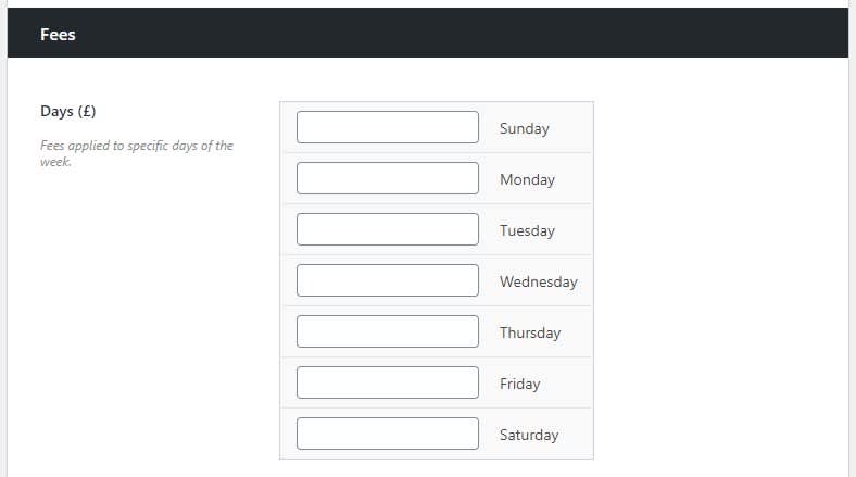 fees section