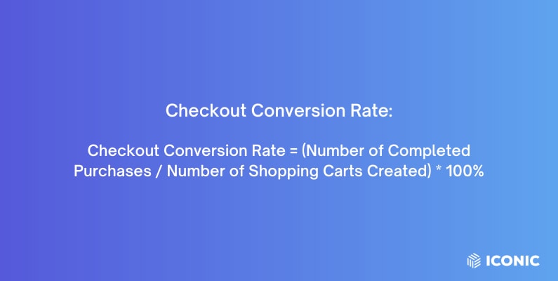 checkout conversion rate calculation