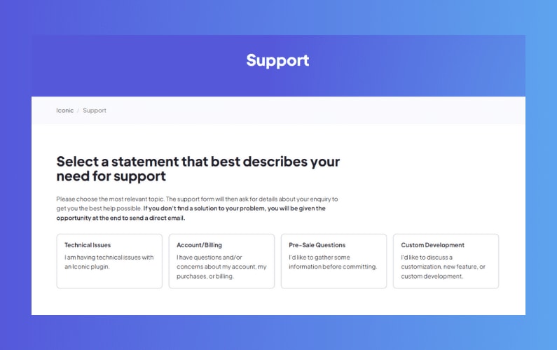 customer support
