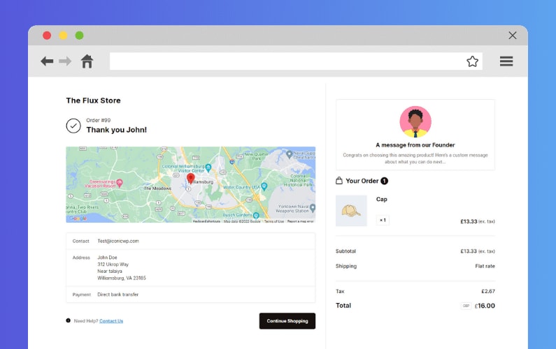 woocommerce confirmation page
