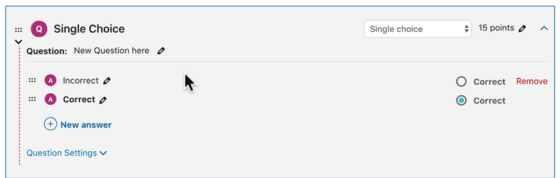 How to edit answers in LearnDash quiz builder