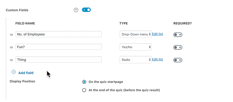 How to use LearnDash quiz custom fields, an animation
