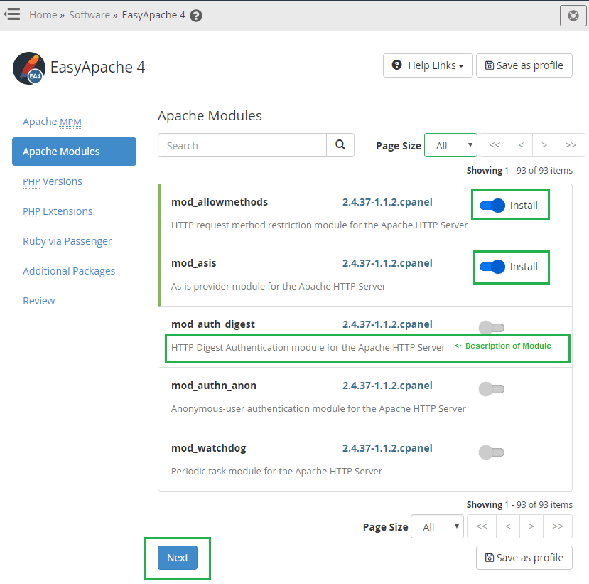 EA4 apache mod_auth_digest