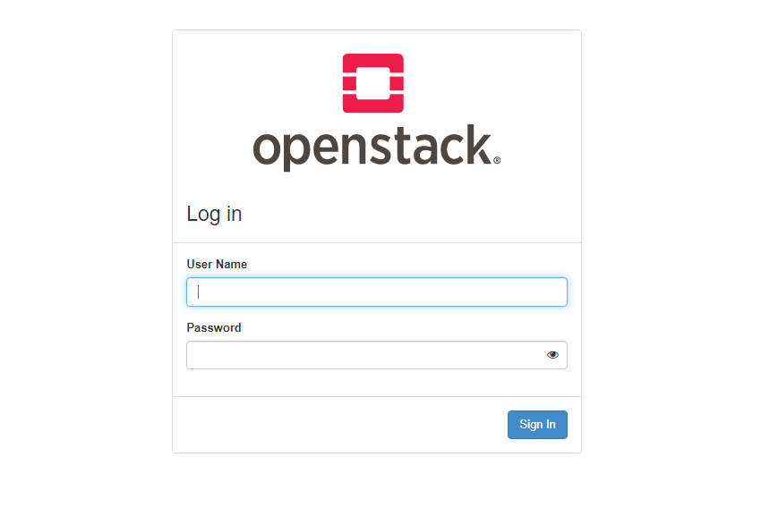 openstack-login-installation
