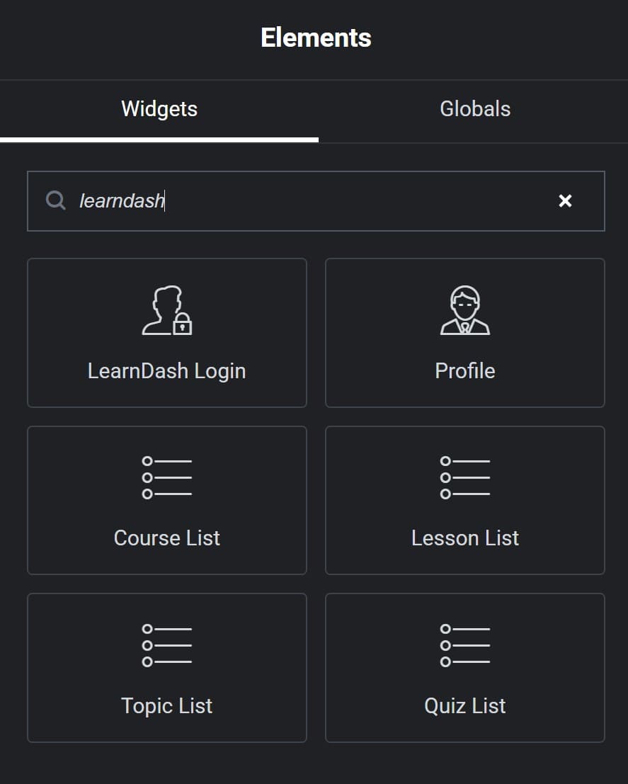 LearnDash Elementor Widgets