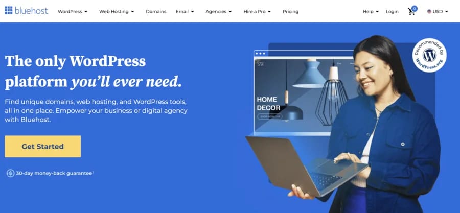 Bluehost for dedicated servers in Europe