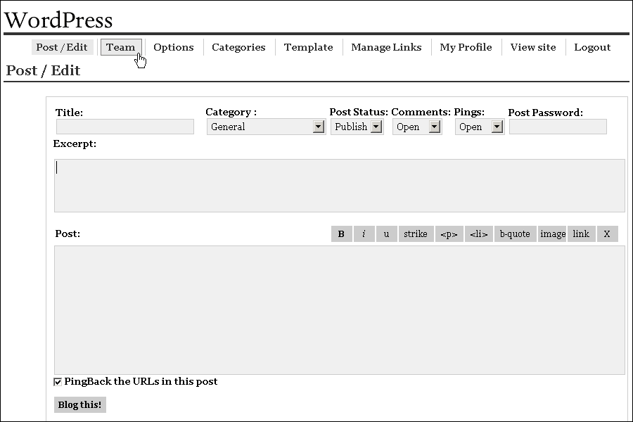 wordpress created release history