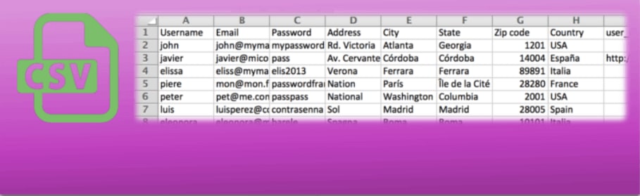 Import Users From CSV with Meta Logo