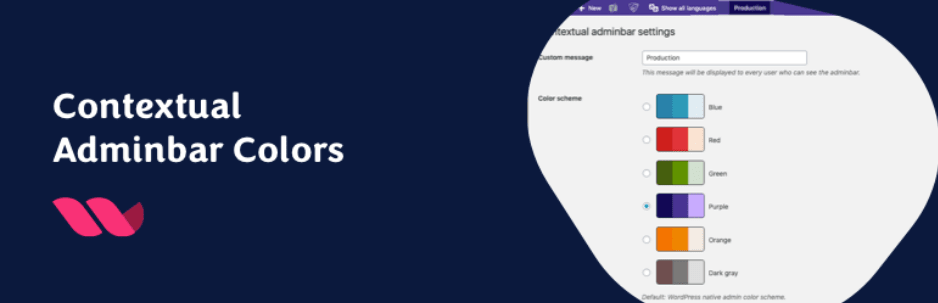 Contextual Adminbar Color Logo