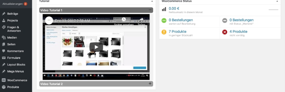 Videos on Admin Dashboard Logo