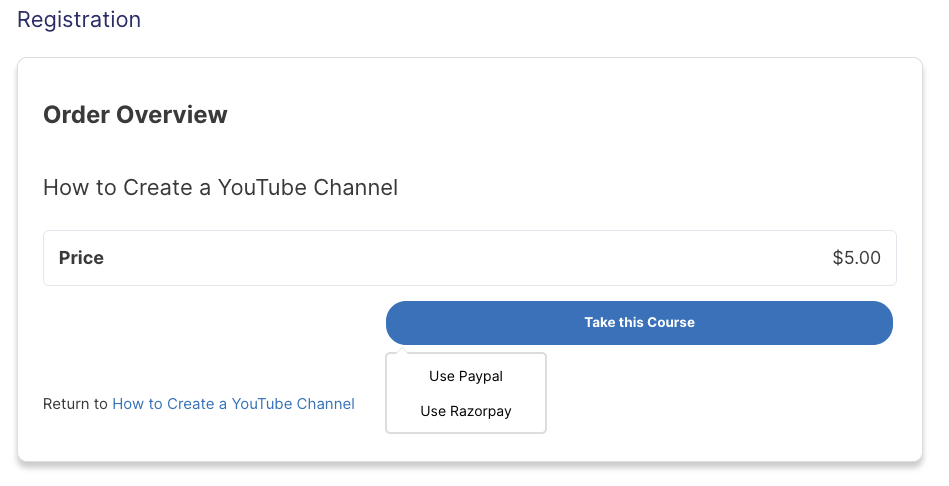 Pay via Razorpay