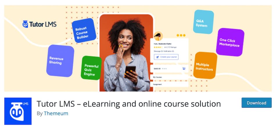 TutorLMS plugin.