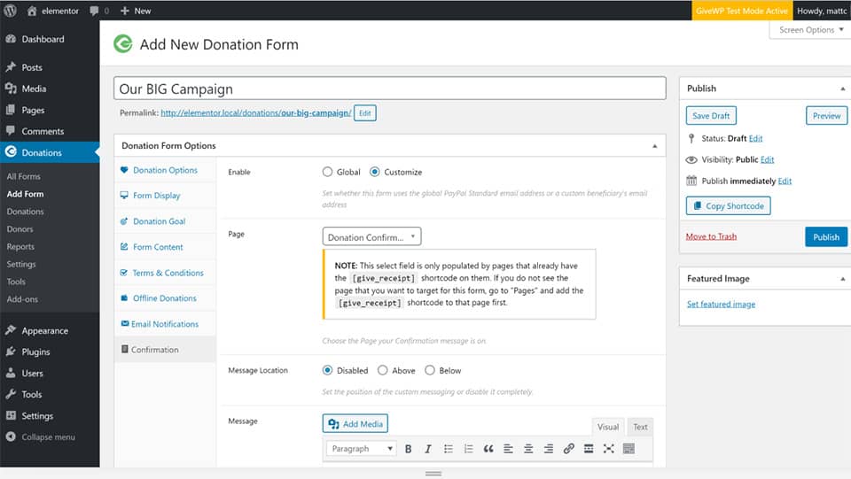 Adding Donation for WPML translated language