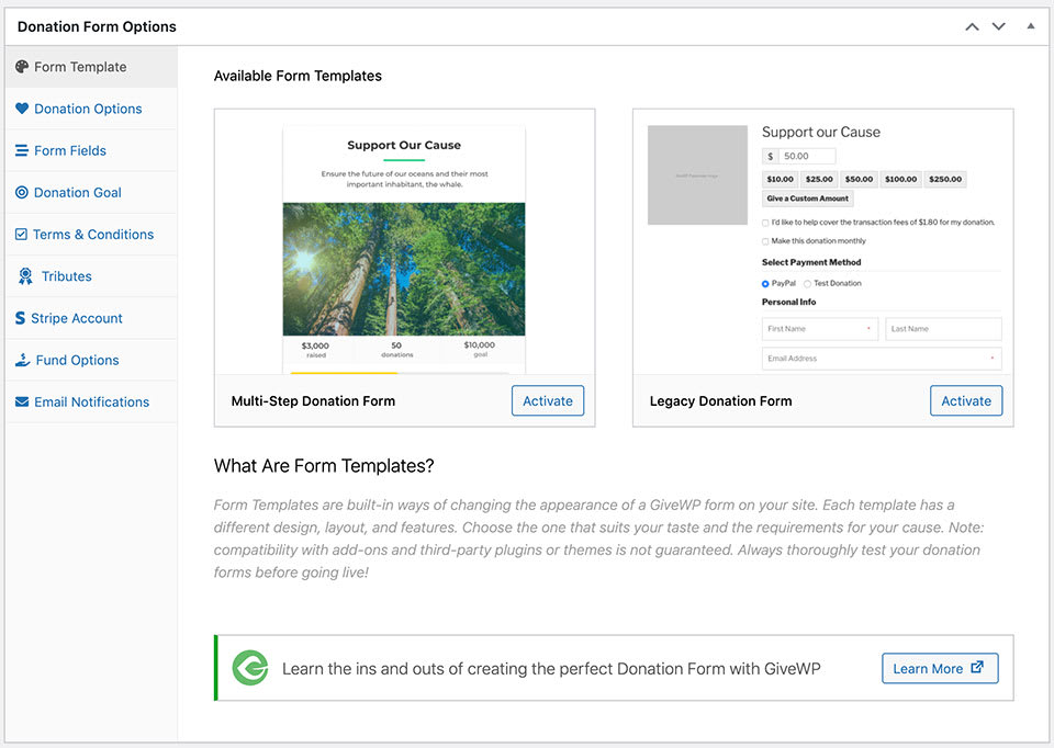 Selecting Form Template when Translating with Polylang