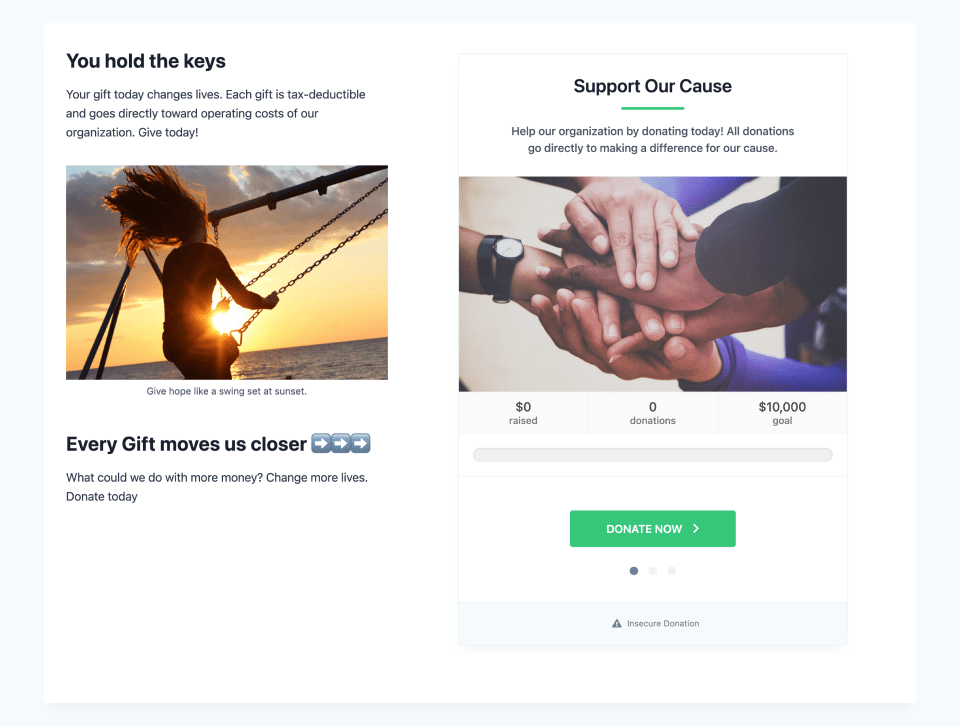 example of our the multi-step form is narrow enough to display within your content