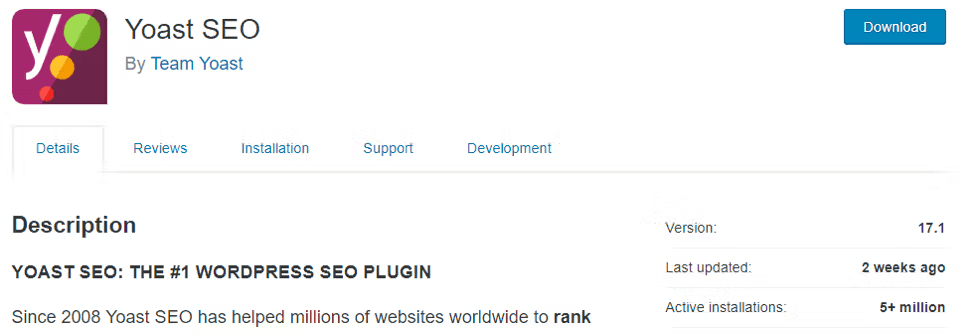 yoast plugin screenshot