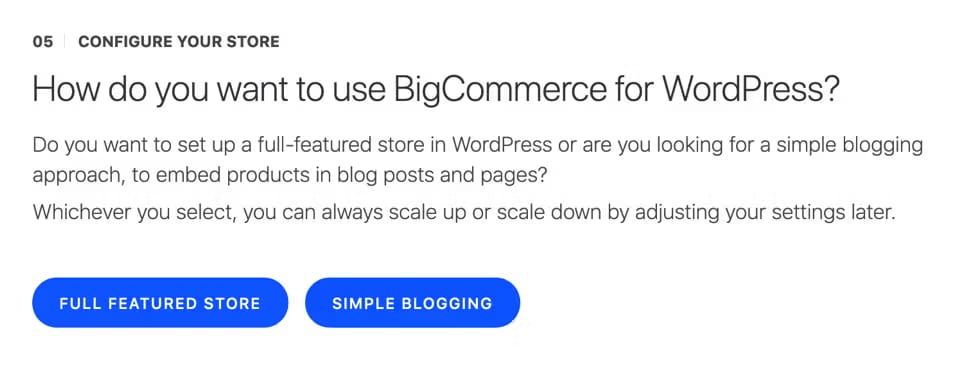 configure bigcommerce plugin