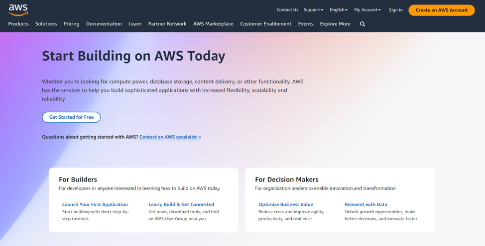 Amazon web services.
