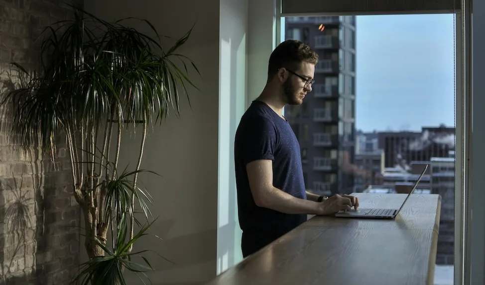 man updating wordpress plugins