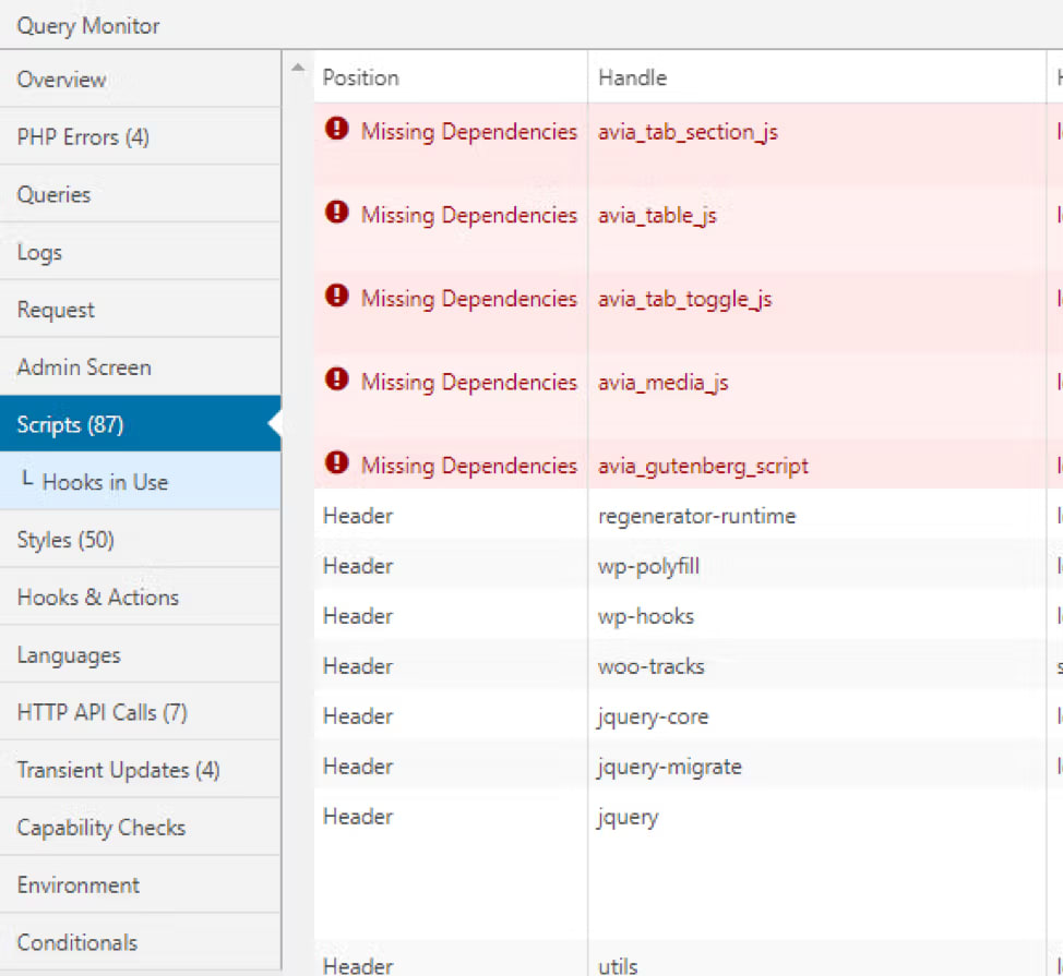 query monitor finds slow wordpress plugins