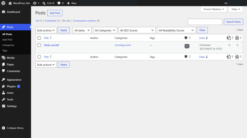 wordpress posts