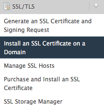 Install an SSL Certificate on a Domain