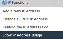 Show IP Address Usage