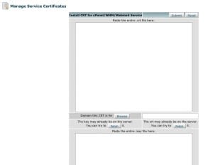 Manage Service Certificates